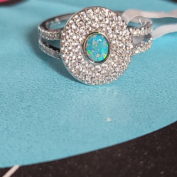 Fire opal ring - Picture 2 of 3